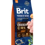 Brit Premium by Nature Sport 15kg Ξηρά Τροφή για Ενήλικους Σκύλους με Κοτόπουλο και Λαχανικά