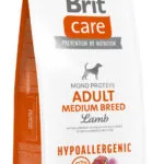 Brit Care Adult Medium Breed Hypoallergenic 1kg Ξηρά Τροφή χωρίς Γλουτένη για Ενήλικους Σκύλους Μεσαίων Φυλών με Αρνί