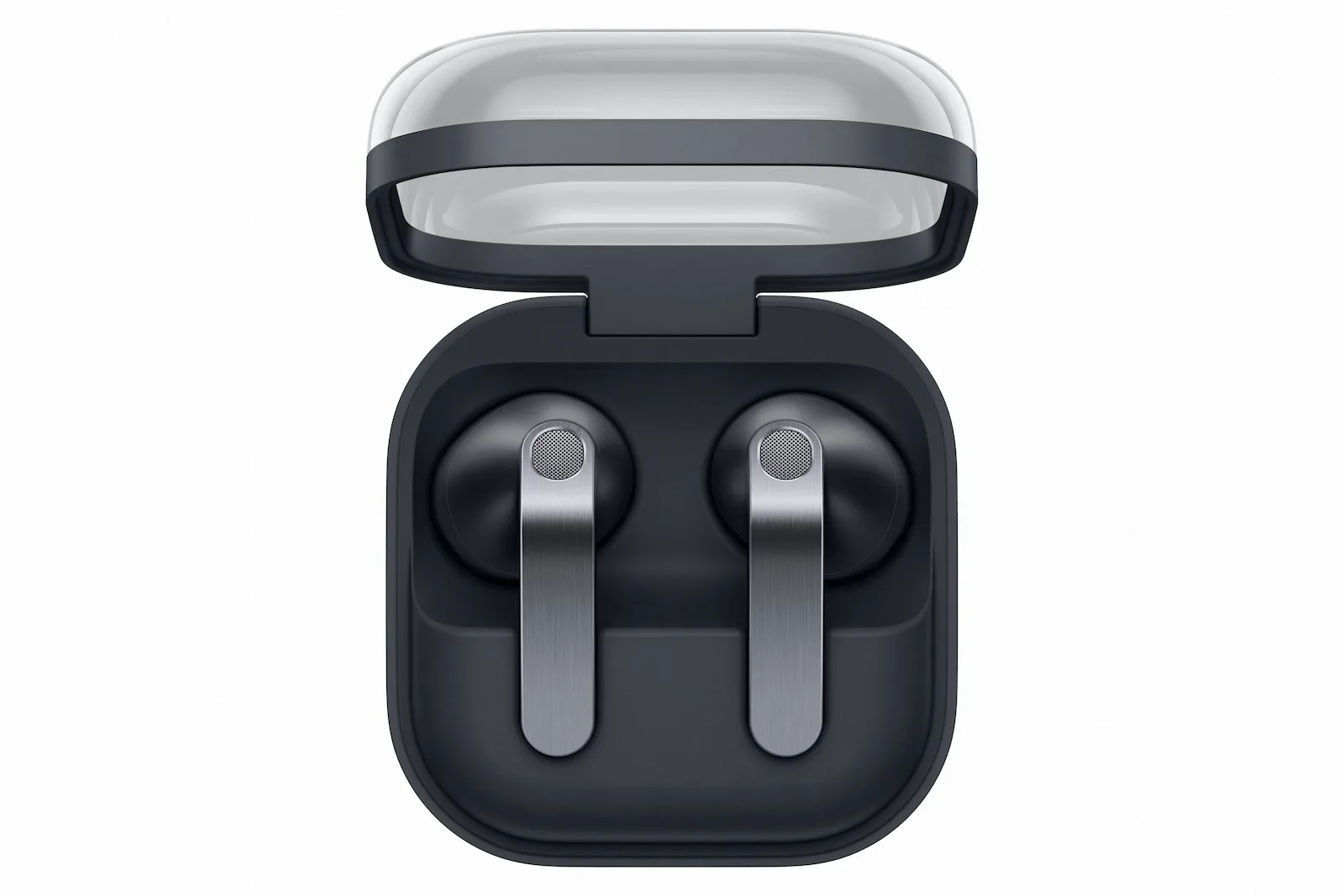 Samsung Galaxy Buds4 Bluetooth Handsfree Ακουστικά με Αντοχή στον Ιδρώτα και Θήκη Φόρτισης Μαύρα - Image 1