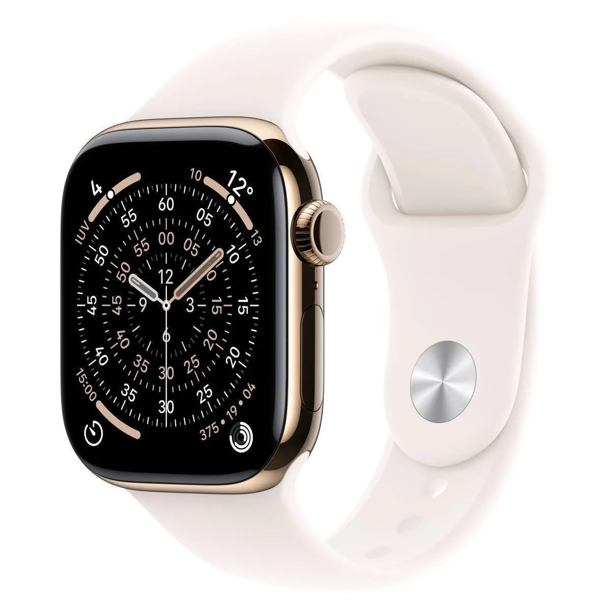 Apple Watch Series 11 Cellular Titanium 42mm Αδιάβροχο με eSIM και Παλμογράφο (Gold Titanium Case with Light Blush Sport Band - S/M) - Image 1