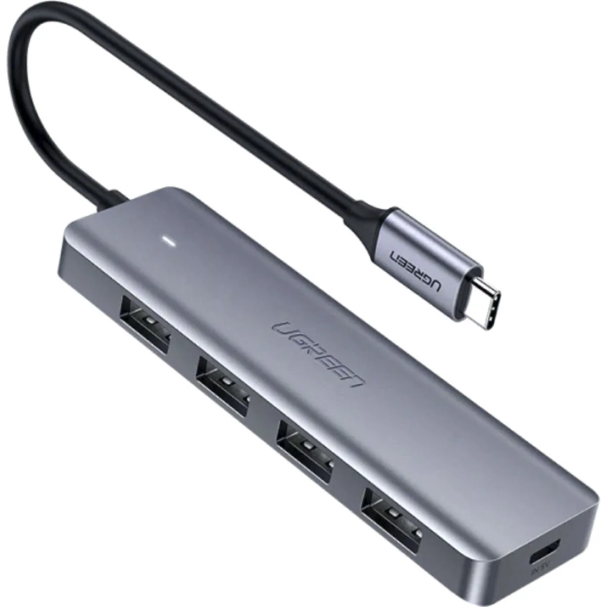 Ugreen CM219 USB 3.0 Hub 5 Θυρών με σύνδεση USB-C Γκρι (70336) - Image 1