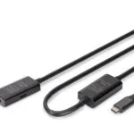 Digitus USB 3.2 Cable USB-C male - USB-C female 100W Μαύρο 10m DA-73109