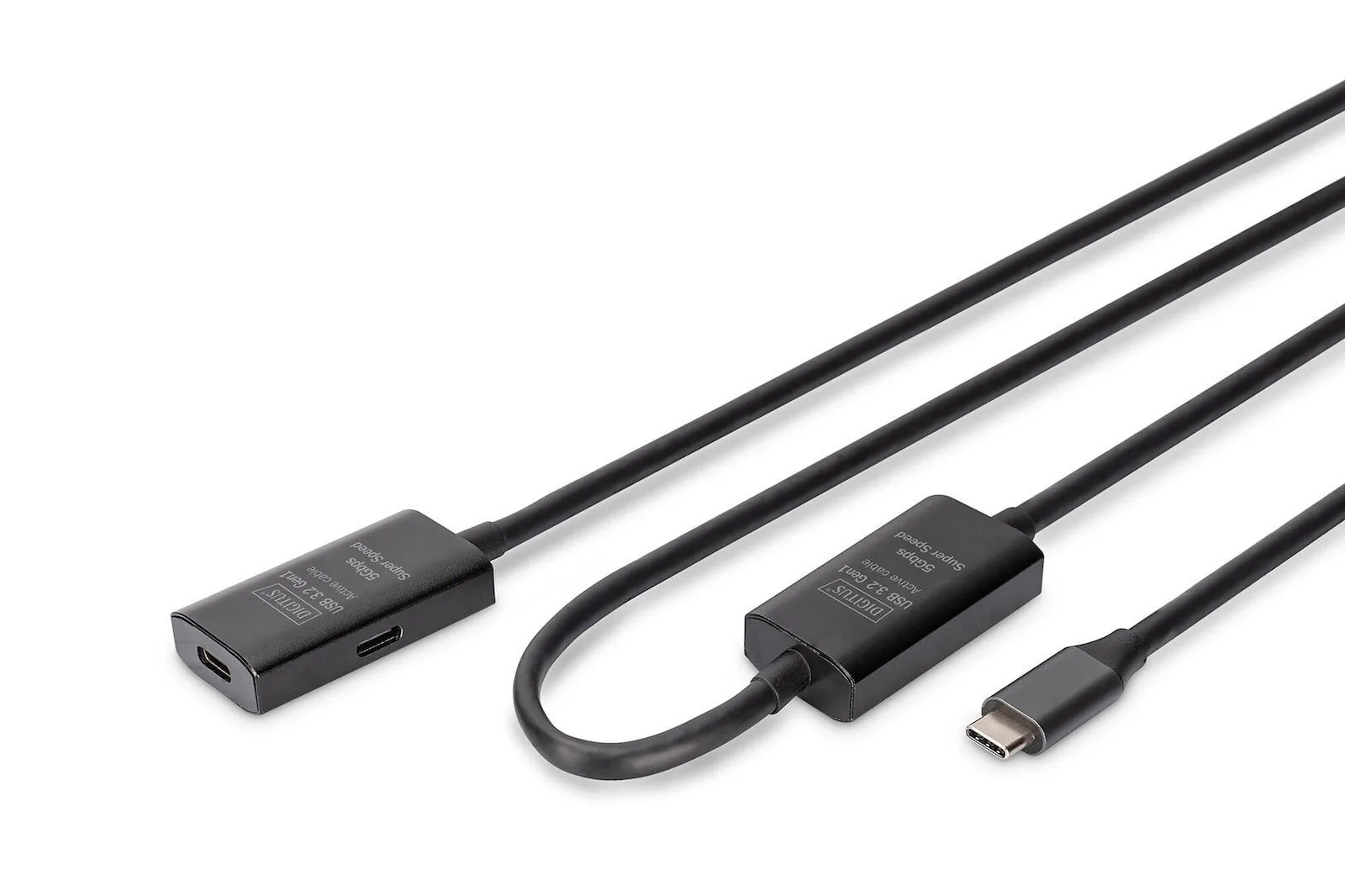 Digitus USB 3.2 Cable USB-C male - USB-C female 100W Μαύρο 10m DA-73109 - Image 1