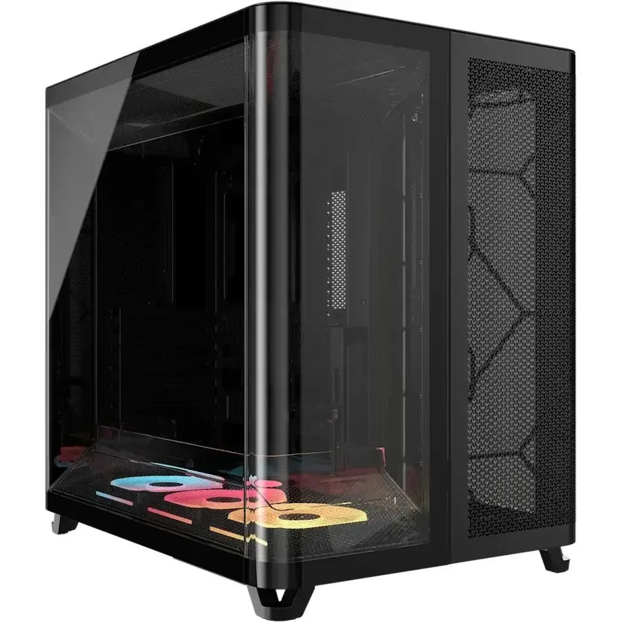 Corsair AIR 5400 LX-R RGB Gaming Midi Tower Κουτί Υπολογιστή με Πλαϊνό Παράθυρο Μαύρο - Image 1