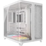 Corsair AIR 5400 LX-R RGB Gaming Midi Tower Κουτί Υπολογιστή με Πλαϊνό Παράθυρο Λευκό