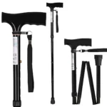 Μπαστούνι Περιπάτου Folding Walking Stick Actionmed Black