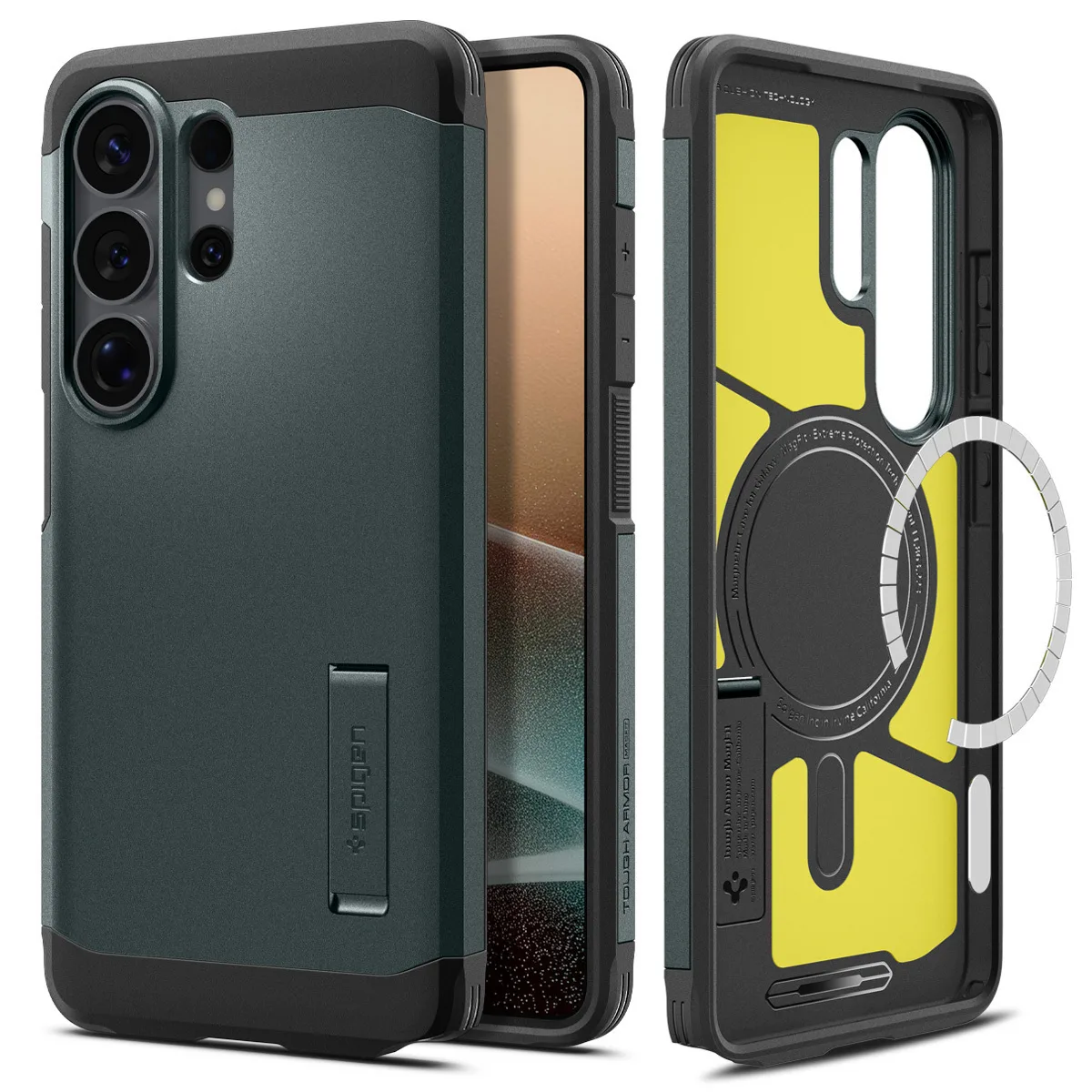 Spigen Tough Armor Mag Back Cover Σιλικόνης / Πλαστικό Πράσινο (Galaxy S26 Ultra) ACS10686 - Image 1