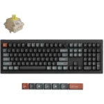 Keychron V6 Ultra 8K V6U-D4 Ασύρματο Gaming Μηχανικό Πληκτρολόγιο με Keychron Silk POM Banana διακόπτες και RGB φωτισμό (Αγγλικό US)