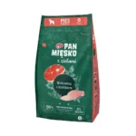 Pan Miesko 3kg Ξηρά Τροφή για Ενήλικους Σκύλους Μεσαίων Φυλών με Κρέας, Βοδινό, Κουνέλι, Λαγό, Πατάτες, Πουλερικά, Κοτόπουλο, Συκώτι και Σολομό