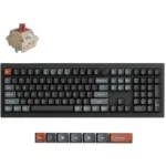 Keychron V6 Ultra 8K V6U-D1 Ασύρματο Gaming Μηχανικό Πληκτρολόγιο με Keychron Silk POM Red διακόπτες και RGB φωτισμό (Αγγλικό US)