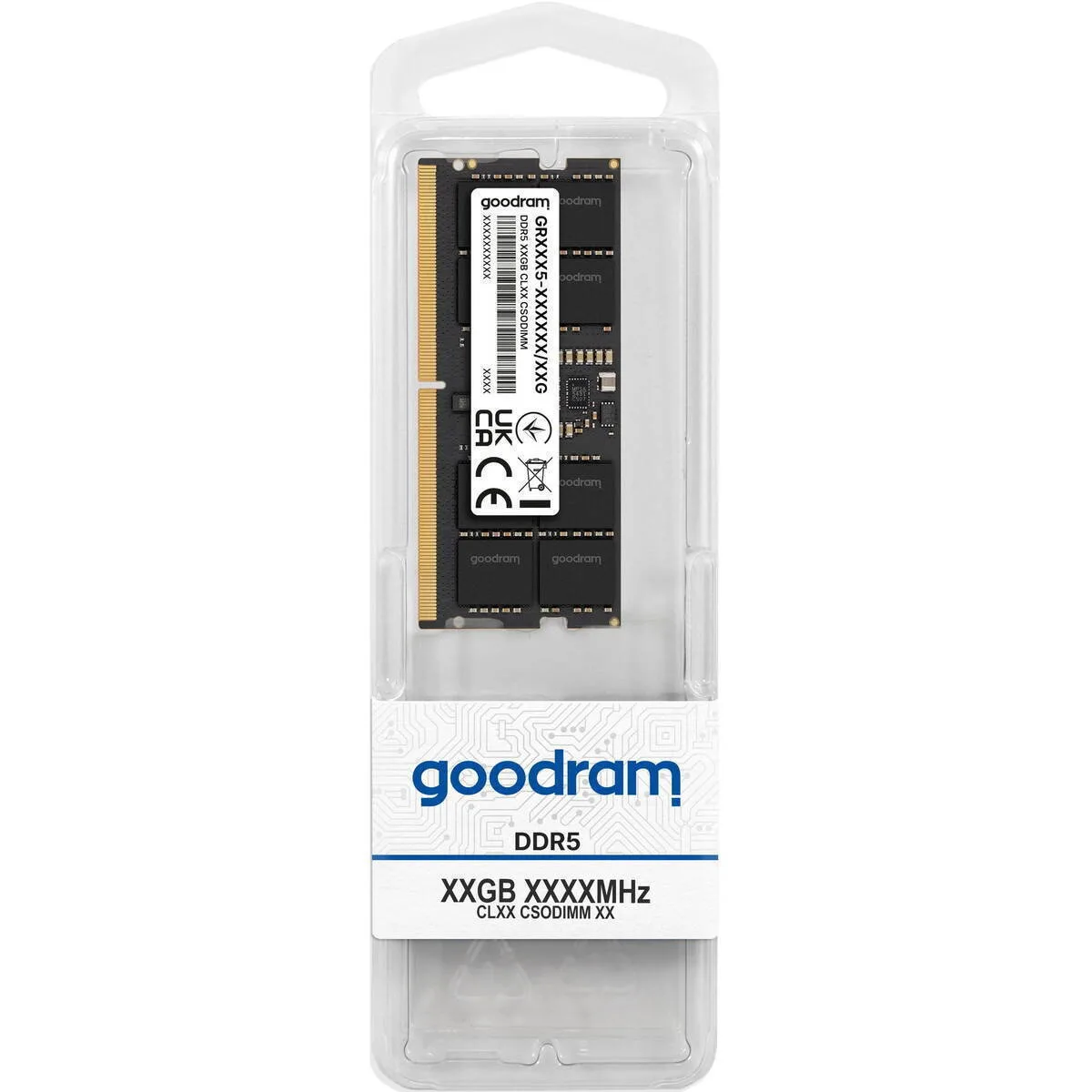 GoodRAM DDR5 με Module 1x16GB και Ταχύτητα 6400 για Laptop GR00C5-64L52S/16G - Image 1