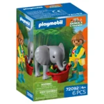 Playmobil Animals & Friends Μικρός Ελέφαντας Και Φροντιστής για 4 ετών 72092