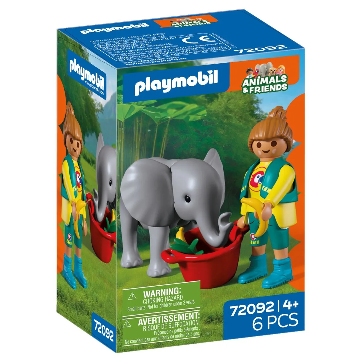 Playmobil Animals & Friends Μικρός Ελέφαντας Και Φροντιστής για 4 ετών 72092 - Image 1