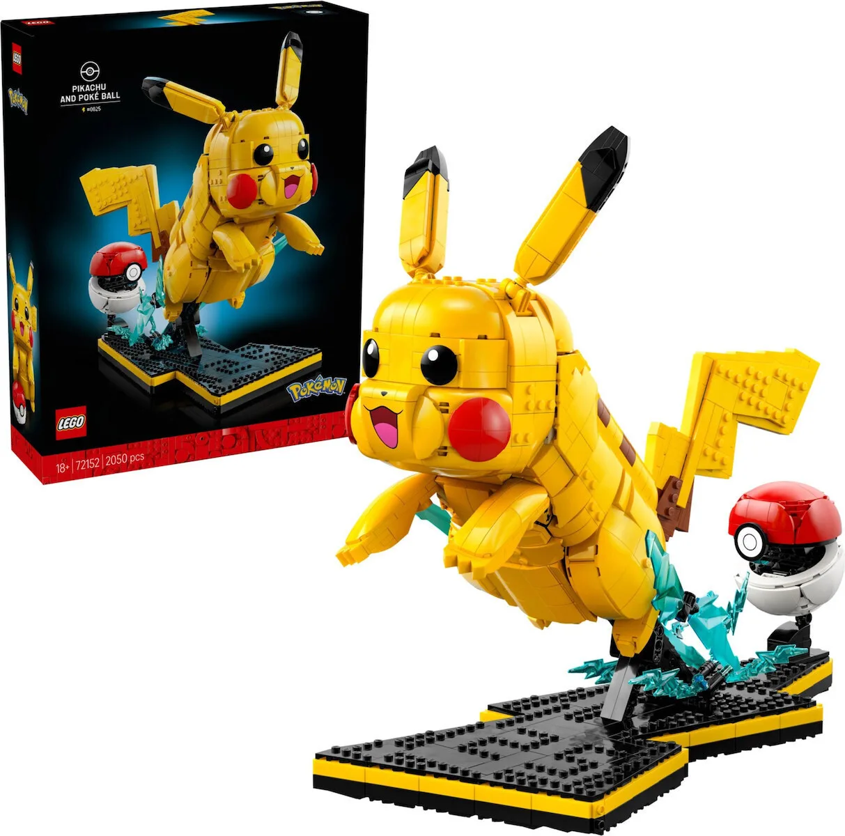 LEGO Pokemon Pikachu and Poke Ball για 18+ Ετών 2050τμχ 72152 - Image 1