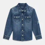Guess Παιδικό Πουκάμισο Μακρυμάνικο Medium Blue Was N6RH00D4EU0-8C53F4A9-E931-4A2E-8E81-755A4DDBEDD7