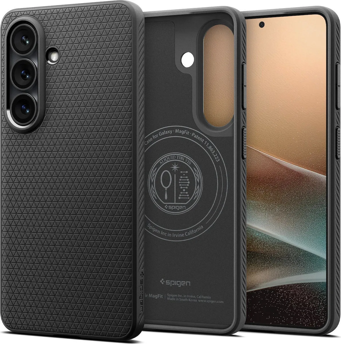 Spigen Liquid Air Mag Back Cover Σιλικόνης Μαύρο (Galaxy S26) ACS10730 - Image 1
