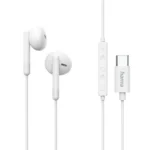 HAMA 01387578 In-ear Handsfree Ακουστικά με Βύσμα USB-C Λευκό