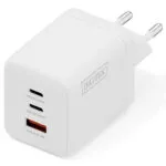 Digitus Φορτιστής Χωρίς Καλώδιο GaN με Θύρα USB-A και 2 Θύρες USB-C 100W Λευκός (DA-10304)