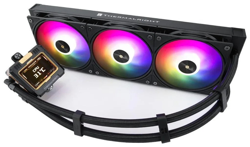 Thermalright Frozen Warframe Υδρόψυξη Επεξεργαστή Τριπλού Ανεμιστήρα 120mm για Socket AM4/AM5/1700/1200 με ARGB Φωτισμό - Image 1