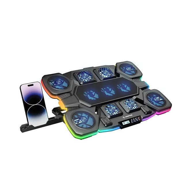 20260309164804_rampage_s50_glacier_cooling_pad_gia_laptop_eos_17_me_11_anemistires_kai_fotismo Rampage S50 Glacier Cooling Pad για Laptop έως 17" με 11 Ανεμιστήρες και Φωτισμό - Image 1