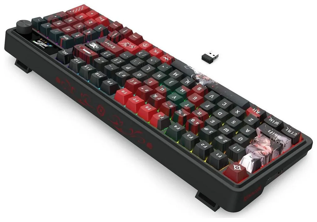 Redragon ARTEMIS PRO Ασύρματο Gaming Μηχανικό Πληκτρολόγιο με RGB φωτισμό (Αγγλικό US) - Image 1