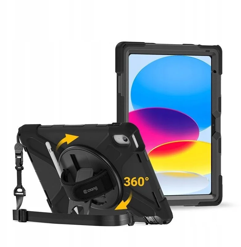 Crong Defender Plus – Rugged Case Ipad 11" A16 2025 10.9" 2022 Black - Image 1