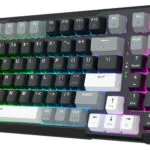 Redragon K742 Ασύρματο Gaming Μηχανικό Πληκτρολόγιο 98% με Custom Linear διακόπτες και RGB φωτισμό (International English) Creamy