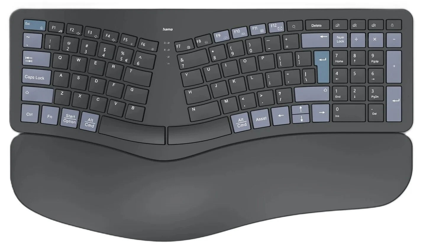 HAMA WK-900 Ασύρματο Bluetooth Πληκτρολόγιο Αγγλικό US Συμβατό με Mac - Image 1