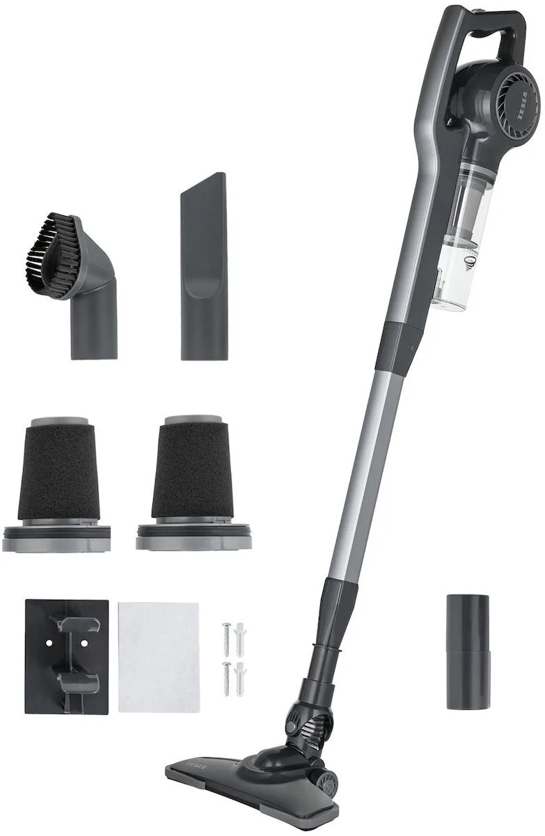 20260311111222_tesla_aerostar_t300_ilektriki_skoupa_2_se_1_stick_cheiros_gri Tesla AeroStar T300 Ηλεκτρική Σκούπα 2 σε 1 Stick & Χειρός 600W Γκρι - Image 1