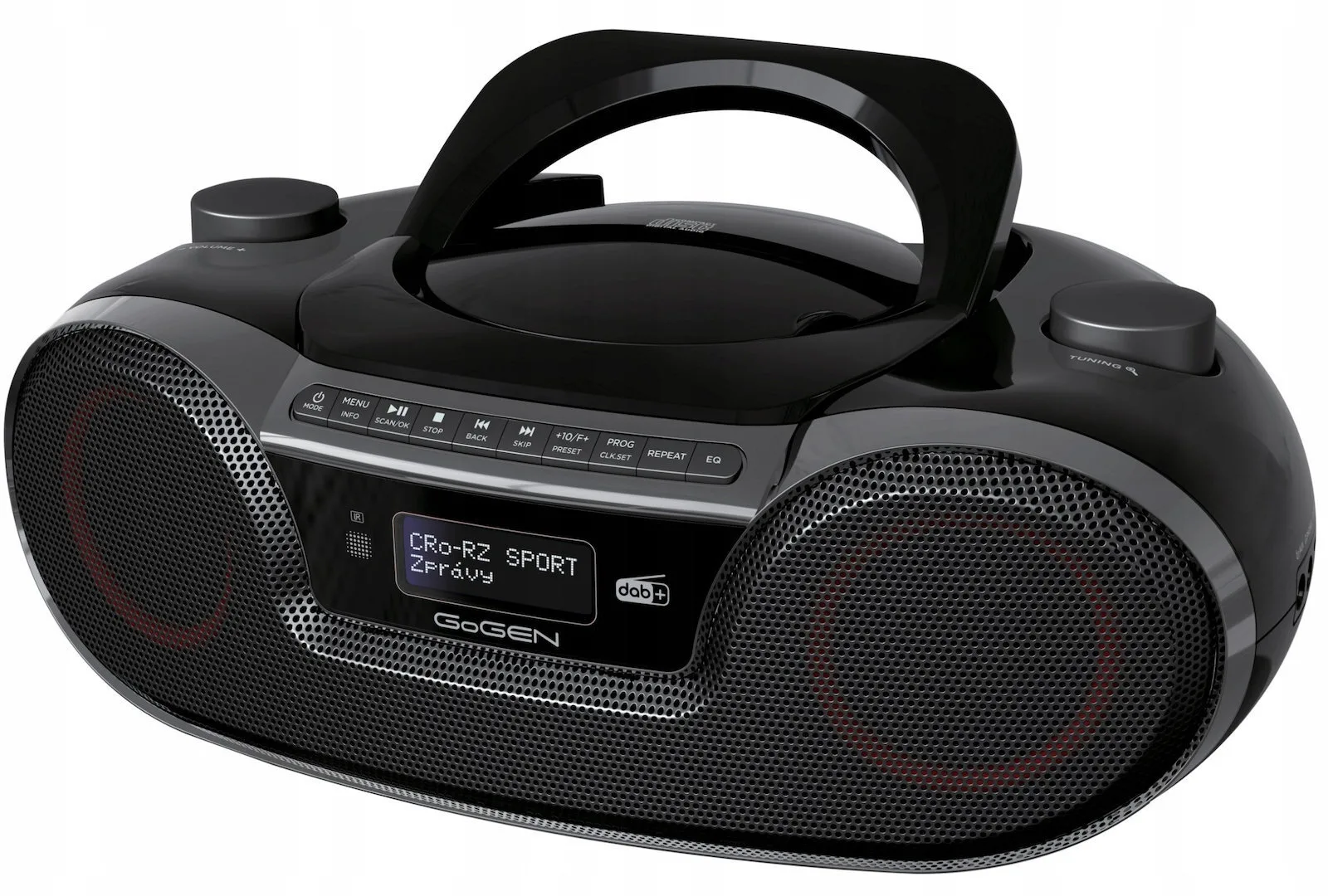 GoGEN CDM490BTDABS Φορητό Ηχοσύστημα με Ραδιόφωνο / Bluetooth / CD / Κασετόφωνο / USB σε Μαύρο Χρώμα - Image 1