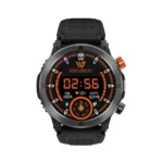 Weofly Conquer 47mm Smartwatch με Παλμογράφο (Μαύρο)