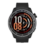 Garett Compass 53mm Αδιάβροχο Smartwatch με Παλμογράφο (Μαύρο)