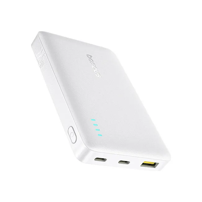 Baseus EnerFill FP21 Power Bank 10000mAh 22.5W με 2 Θύρες USB-A και Θύρα USB-C Λευκό - Image 1