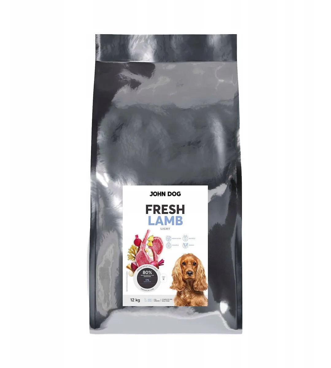John Dog 12kg Ξηρά Τροφή για Ενήλικους Σκύλους με Αρνί - Image 1