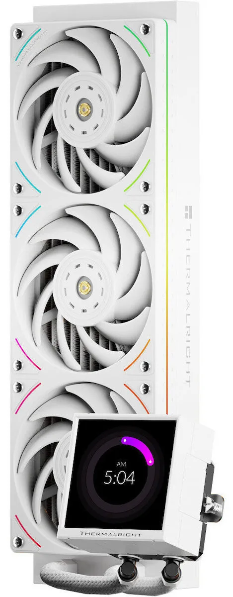 Thermalright Peerless Vision UB Υδρόψυξη Επεξεργαστή Τριπλού Ανεμιστήρα 120mm για Socket AM4/AM5/1700/1200/115x με ARGB Φωτισμό Λευκή - Image 1