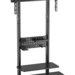 Equip 650635 Βάση Τηλεόρασης Δαπέδου έως 60kg Μαύρο