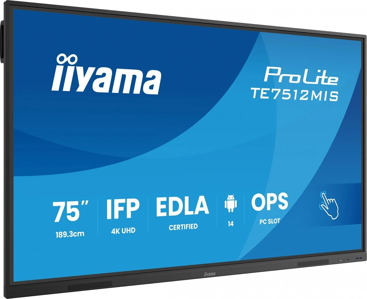 20260320111900_iiyama_te7512mis_b4ag_public_display_75 Iiyama TE7512MIS-B4AG Public Display 75" - Image 1