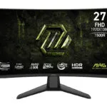 MSI MAG 274CF X24 VA HDR Monitor 27" FHD 1920x1080 240Hz με Χρόνο Απόκρισης 0.5ms GTG