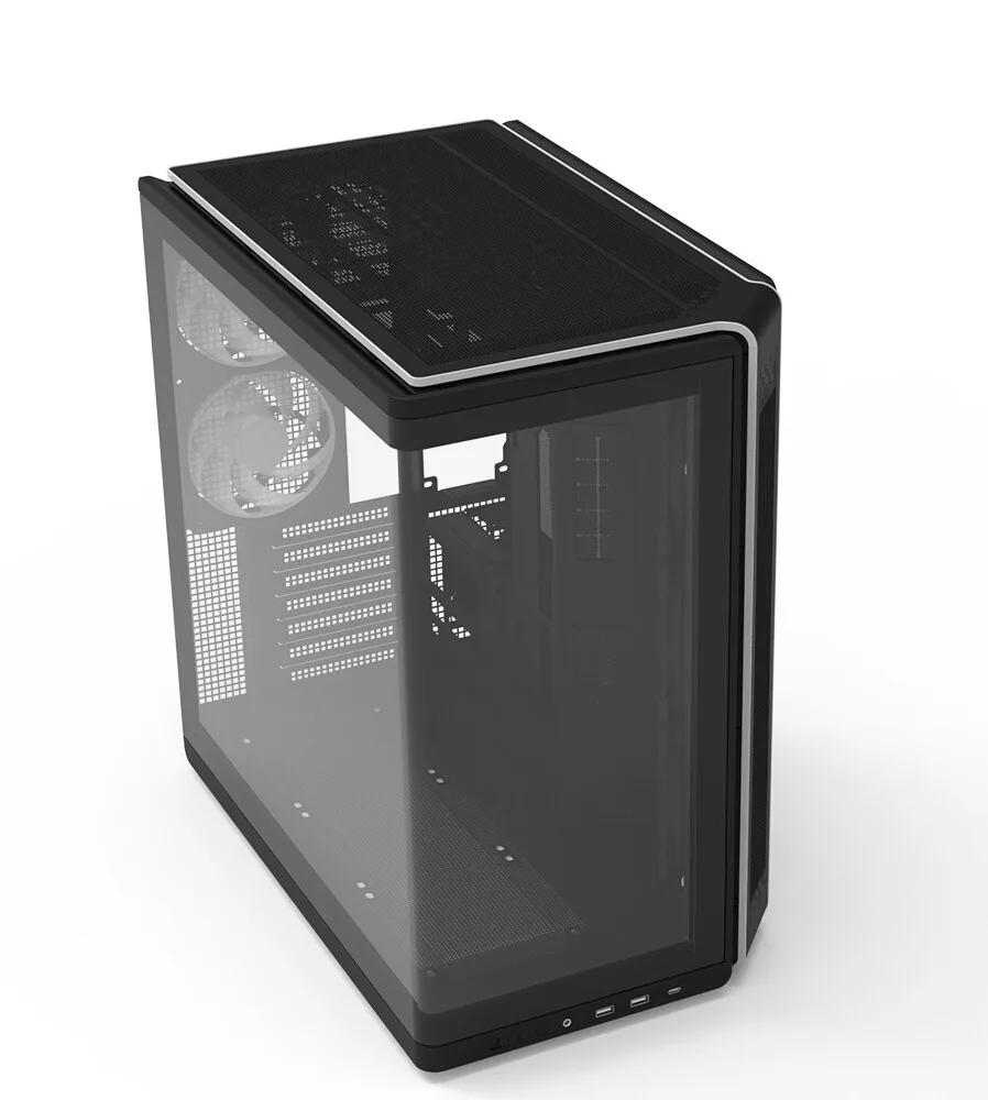 Zalman P60 Gaming Midi Tower Κουτί Υπολογιστή με Πλαϊνό Παράθυρο Μαύρο - Image 1