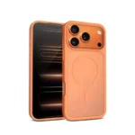 Crong Hybrid Back Cover Πλαστικό / Tempered Glass Πορτοκαλί (iPhone 17 Pro)