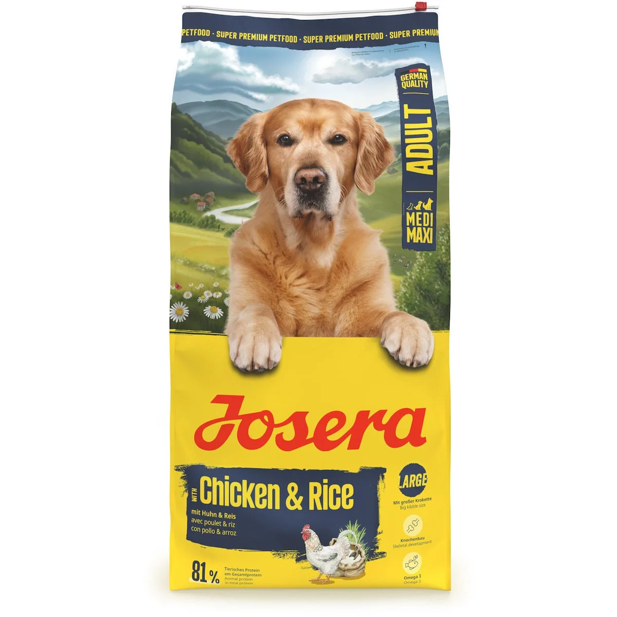 Josera 12.5kg Ξηρά Τροφή χωρίς Γλουτένη για Ενήλικους Σκύλους με Κοτόπουλο και Ρύζι - Image 1