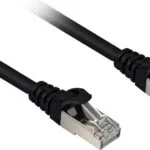 Sharkoon S/FTP Cat.6a Καλώδιο Δικτύου Ethernet 0.5m Μαύρο 1τμχ