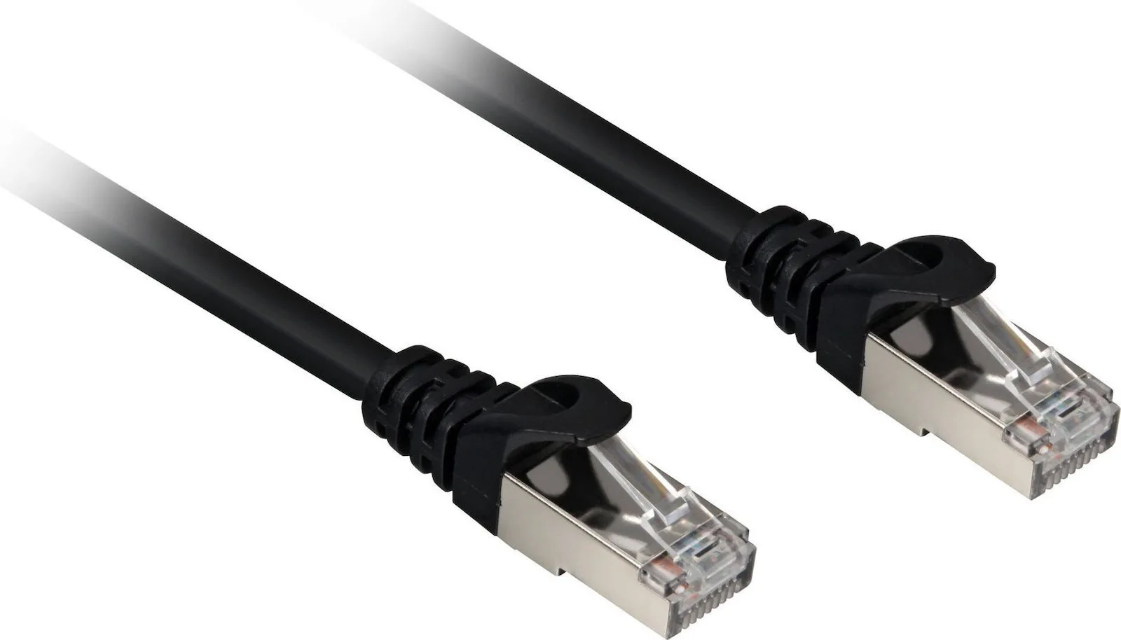 Sharkoon S/FTP Cat.6a Καλώδιο Δικτύου Ethernet 0.5m Μαύρο 1τμχ - Image 1