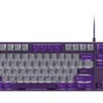 Fury Kanabo K2 Gaming Μηχανικό Πληκτρολόγιο με Φωτιζόμενα πλήκτρα (Αγγλικό US) Grey/Violet