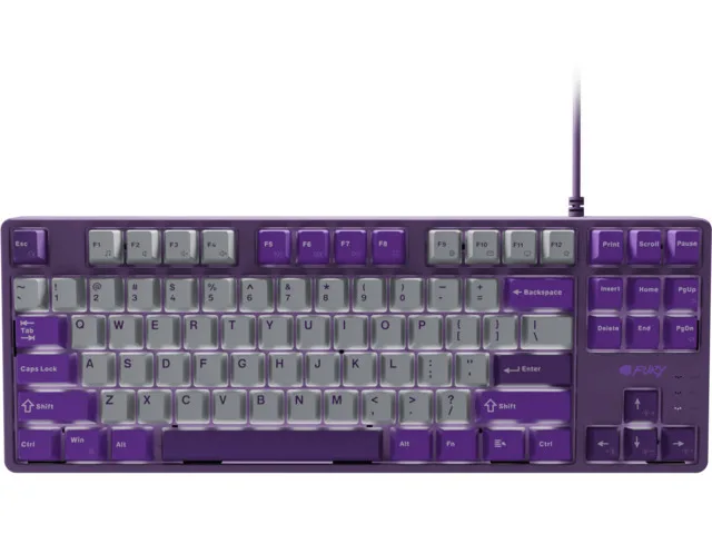 Fury Kanabo K2 Gaming Μηχανικό Πληκτρολόγιο με Φωτιζόμενα πλήκτρα (Αγγλικό US) Grey/Violet - Image 1