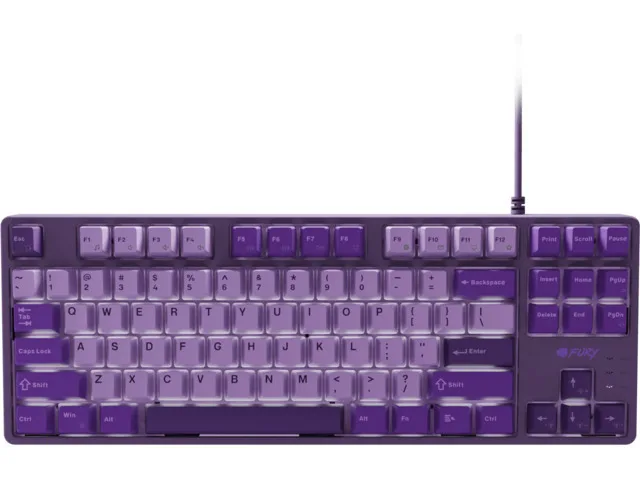 Fury Kanabo K2 Gaming Μηχανικό Πληκτρολόγιο με Φωτιζόμενα πλήκτρα (Αγγλικό US) Violet - Image 1