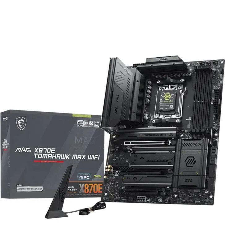 MSI MAG X870E TOMAHAWK MAX WIFI Motherboard ATX με AMD AM5 Socket 7E59-018R - Image 1