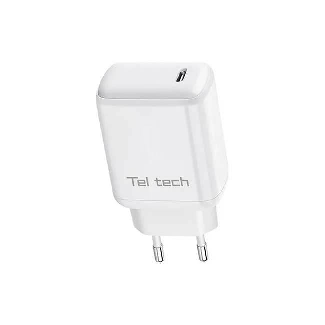 Teltech Φορτιστής Χωρίς Καλώδιο με Θύρα USB-C 30W Λευκός (TCH-04) - Image 1