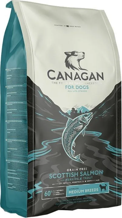 Canagan Scottish 6kg Ξηρά Τροφή Σκύλων Μεσαίων & Μεγαλόσωμων Φυλών με Σολομό - Image 1