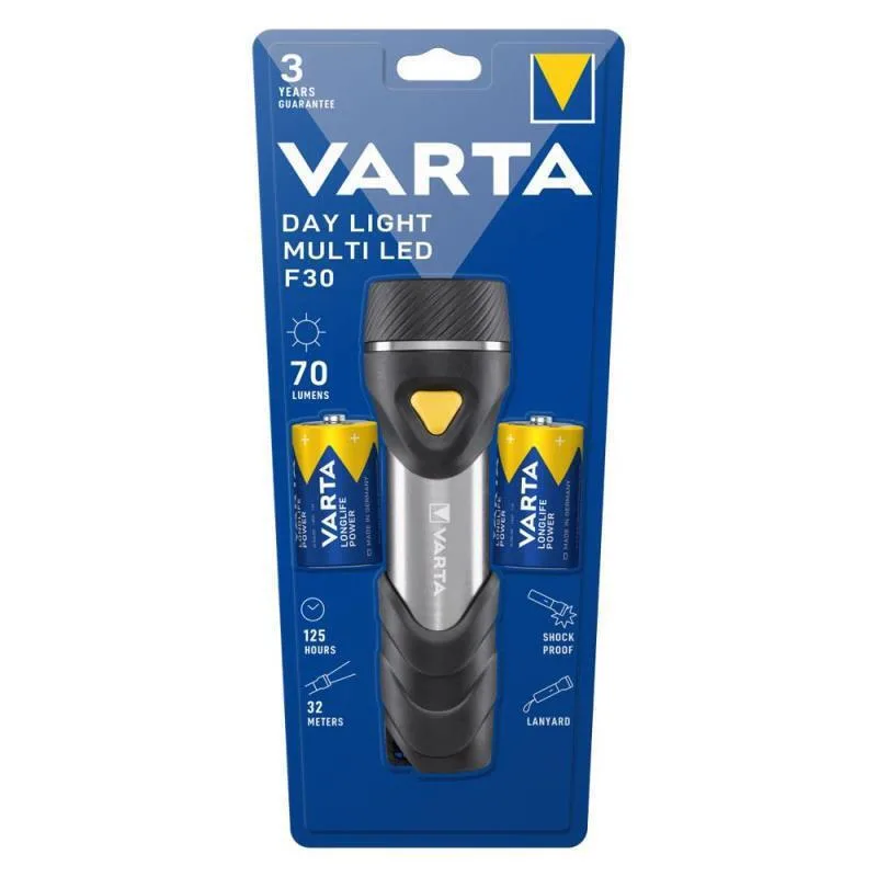 Varta Φακός LED με Μέγιστη Φωτεινότητα 70lm Day Light 2τμχ 123442 - Image 1